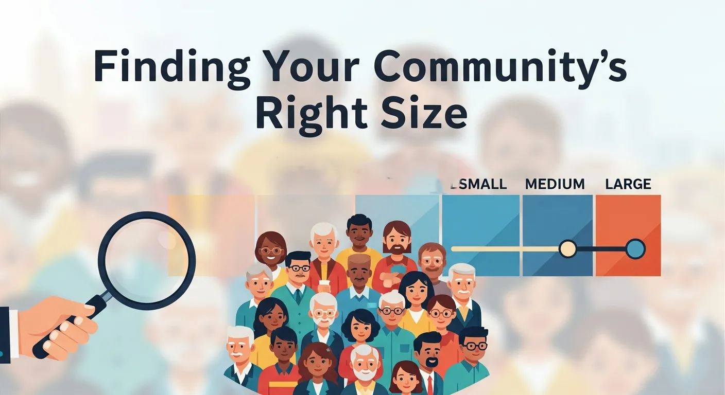 Finding Your Community's Right Size