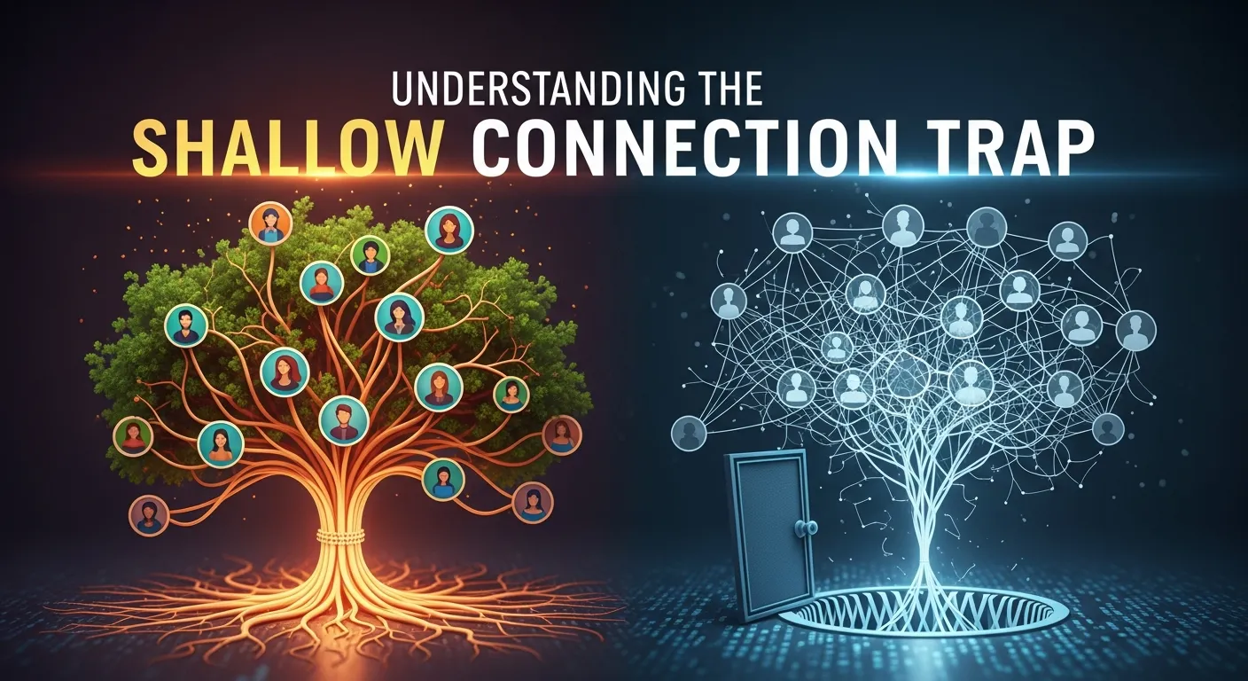 Shallow Connection Trap in Online Communities