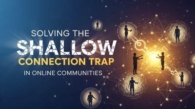 Shallow Connection Trap in Online Communities